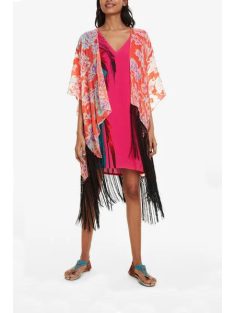   Desigual Zarzuela rózsaszín női poncsó – univerzális méret