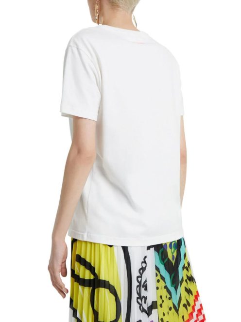 Desigual Love yourself fehér női póló – L