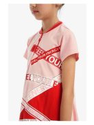 Desigual rózsaszín lány pamut ruha – 5-6 év