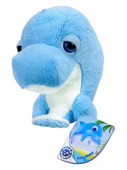 Ocean Buddies kék delfin plüss – 20 cm