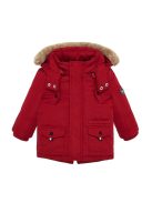 Mayoral piros, műszőrmés fiú kabát – 68 cm