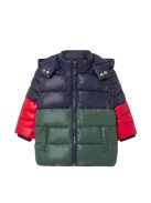 Mayoral színes, poláros bébi fiú téli kabát – 68 cm