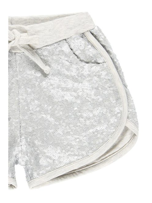 Boboli szürke, flitteres lány rövidnadrág – 104 cm