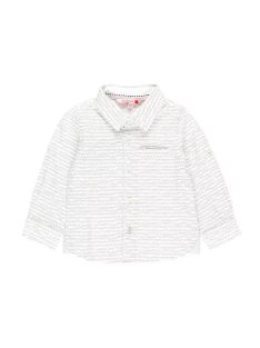 Boboli törtfehér, szemüveg mintás fiú ing – 104 cm