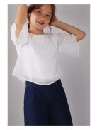 Boboli Chic fehér, bő ujjú lány top