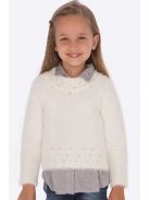 Mayoral fehér lány pulóver – 92 cm