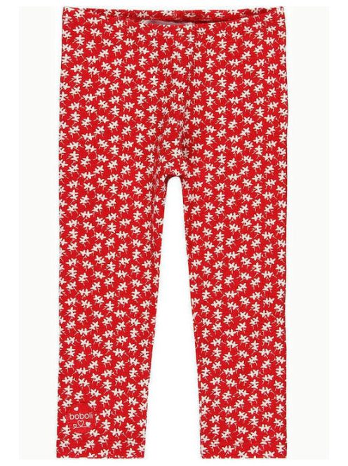 Boboli piros, mintás bébi lány leggings – 68 cm