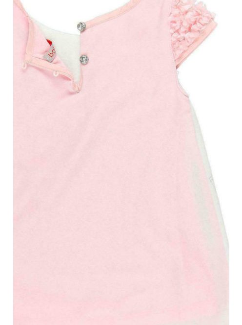 Boboli fehér, rózsaszín baba ruha – 74 cm