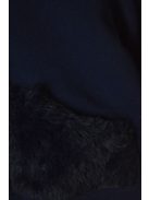 Mayoral sötétkék, műszőrmés lány pamut kabát – 68 cm