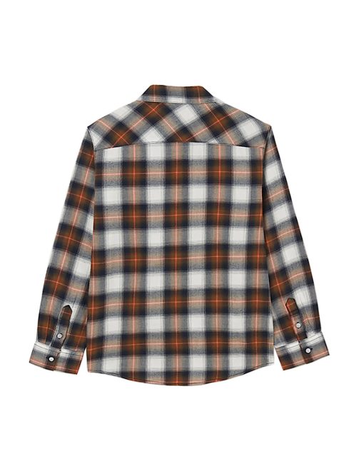 Mayoral barna kockás, hosszú ujjú fiú ing – 128 cm