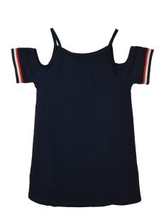 Boboli sötétkék, pántos lány ruha – 116 cm