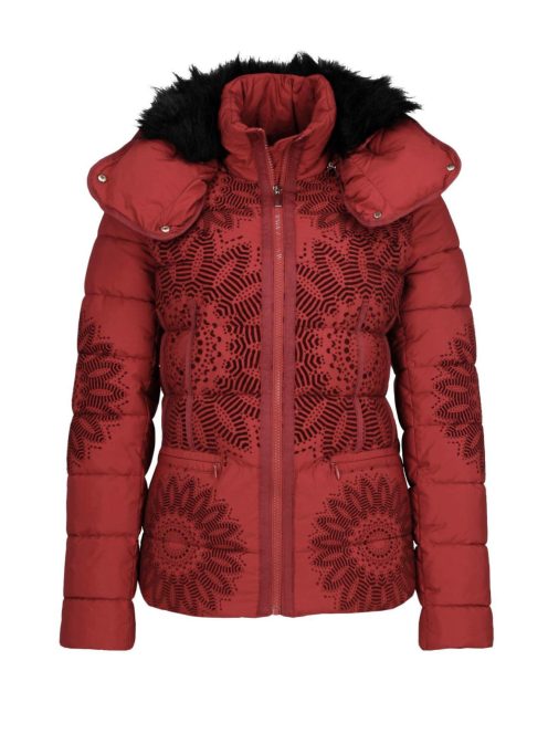 Desigual Komoderi piros női téli dzseki – 36 EU