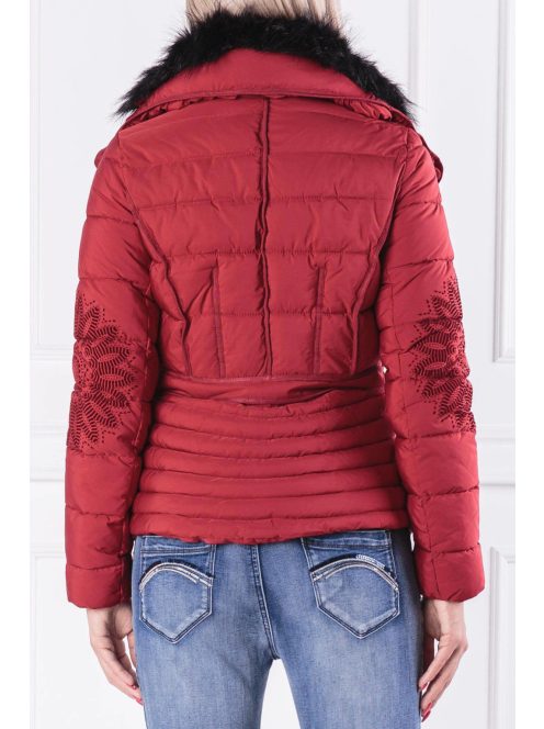 Desigual Komoderi piros női téli dzseki – 36 EU