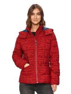 Desigual Natasha piros női téli dzseki – M