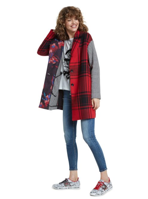 Desigual Londres színes női szövet kabát – 46 EU