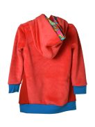 Rosalita Clare jácintpiros, kapucnis plüss lány ruha – 98 cm