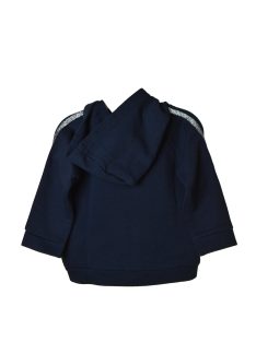   Benetton sötétkék, kapucnis lány cipzáras felső – 68 cm