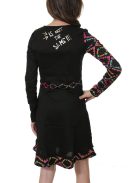 Desigual Uagagudu fekete, flitteres lány ruha – 4 év