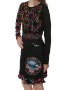 Desigual Uagagudu fekete, flitteres lány ruha – 4 év
