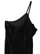 Mango fekete bársony női maxi ruha – M