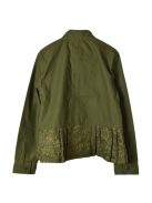 Gap zöld, virágmintás női pamut kabát – M
