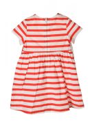 Brums piros-fehér csíkos kislány ruha – 74