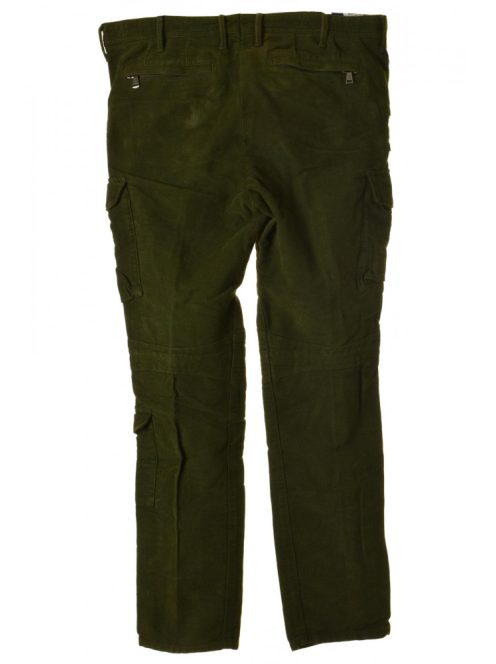 Ralph Lauren sötétzöld, bársonyos férfi nadrág – W36 L32