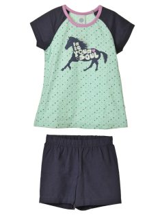 Sanetta kék, lovas lány pizsama