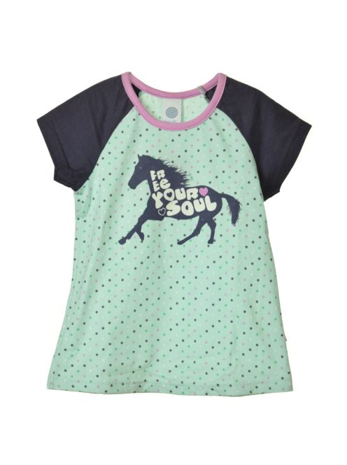 Sanetta kék, lovas lány pizsama – 92