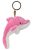 Nici rózsaszín delfin plüss kulcstartó – 10 cm