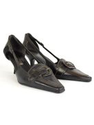 Comma fekete,magas sarkú női cipő