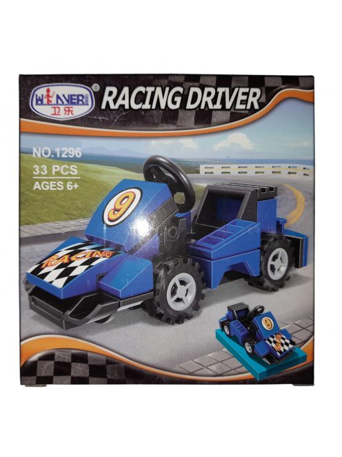 Racing Driver összerakható járművek – kék