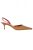 Escada barna, pink, hegyes orrú, slingback női cipő – 39