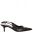 Escada fekete, tűsarkú női slingback cipő – 38