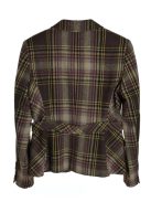 Comma barna kockás női blézer