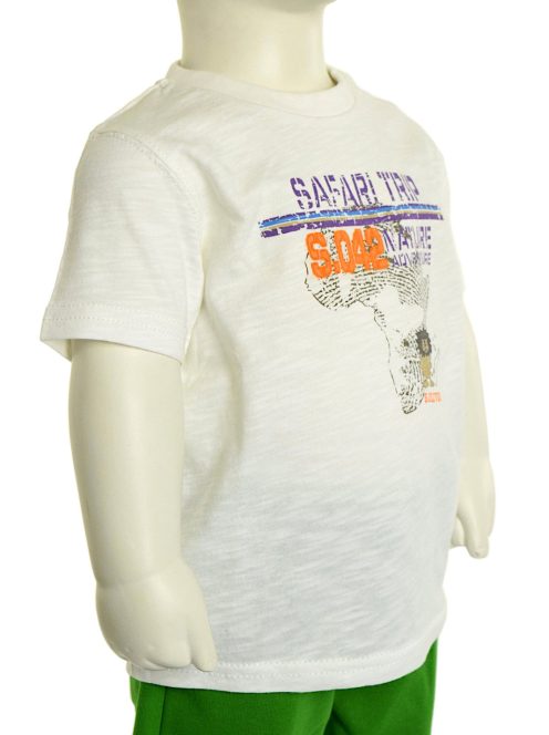 s. Oliver Safari Trip fehér bébi fiú póló – 74