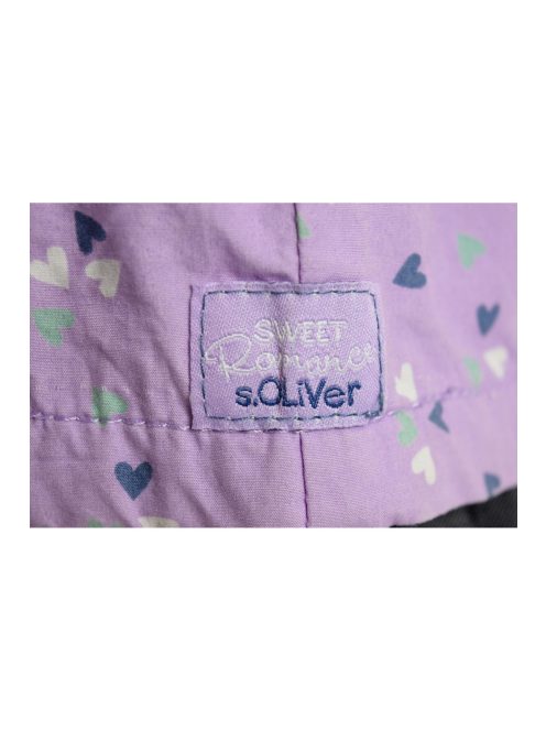 s. Oliver lila, szívecskés lány kabát