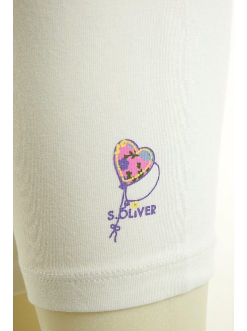 s. Oliver fehér, rövid lány leggings