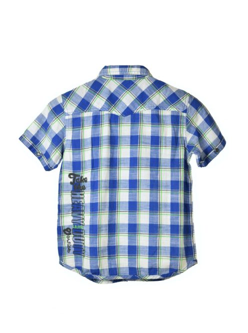 s. Oliver kék-fehér kockás fiú ing – 128/134