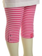 s. Oliver rózsaszín-fehér csíkos lány leggings – 110