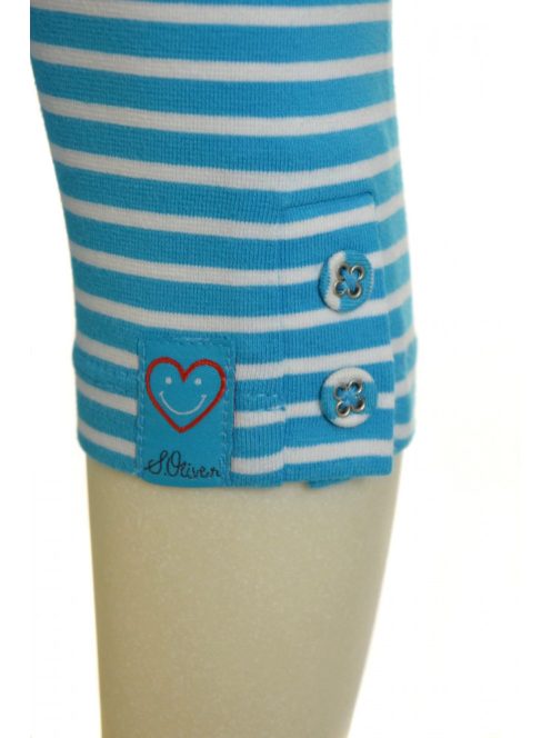 s. Oliver kék-fehér csíkos lány leggings