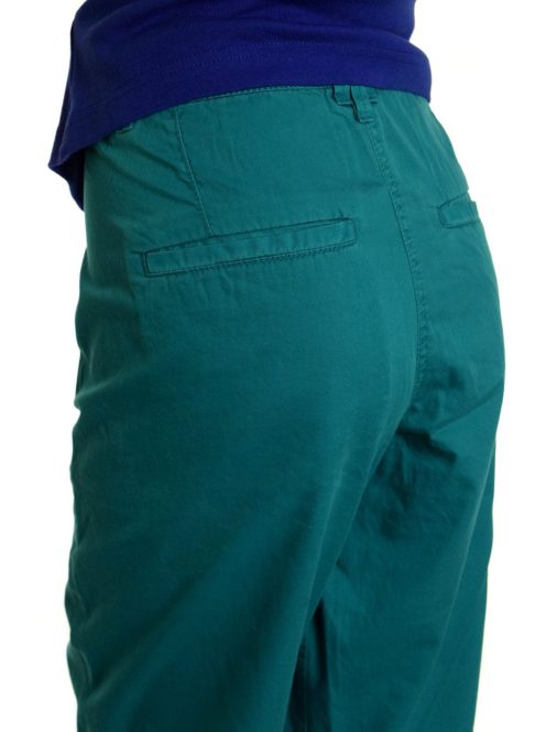 QS zöld női pamut nadrág