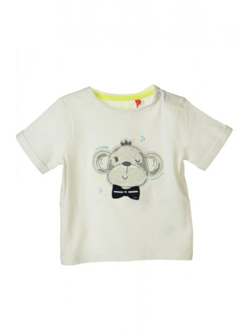 s. Oliver fehér, majmos bébi fiú póló