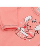 New Baby rózsaszín, egeres baba felső