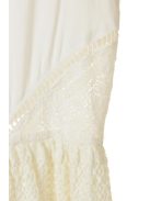 Superdry fehér, ujjatlan, csipkés női ruha – M