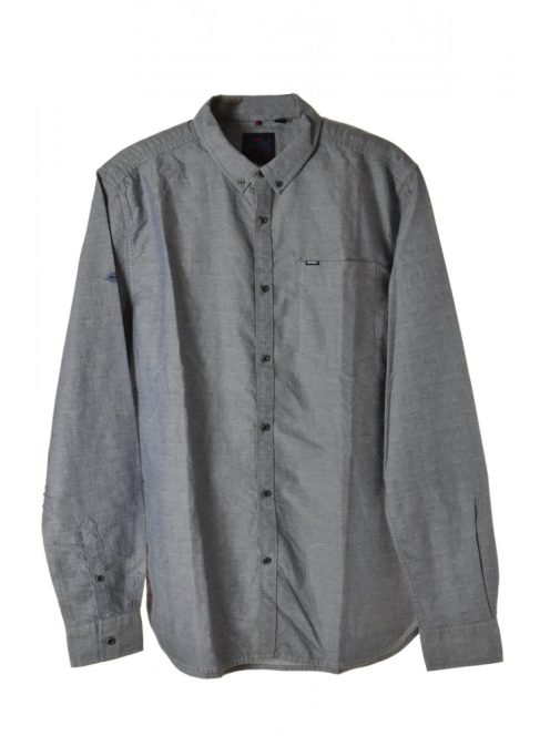 Superdry szürkéskék, apró mintás férfi ing – 2XL