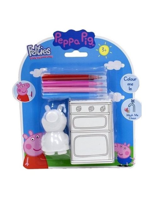 Peppa Malac kiszínezhető filc figura – 18x20 cm