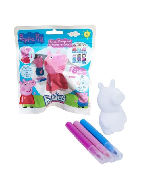 Felties Peppa Malac kiszínezhető meglepetés figura