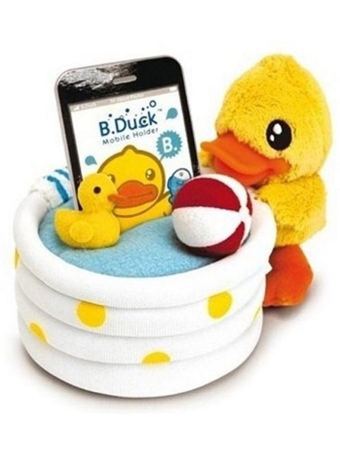 B. Duck telefontartó plüss – 12x15 cm