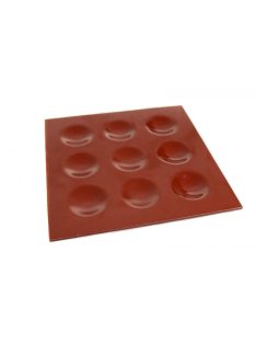 QX bordó üveg mécsestartó tál – 23x23 cm
